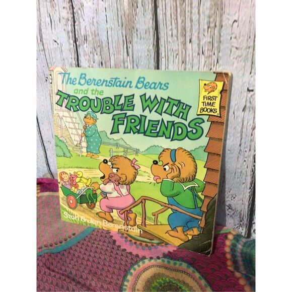 1986 The Berenstain Bears And The Trouble With Friends Softcover Vintage Book - Picture 10 of 10
